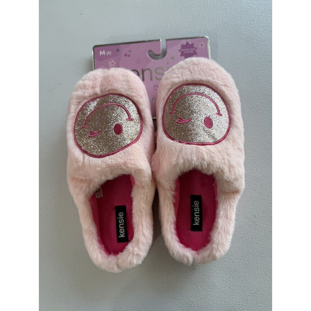 Women's Smiley Face Slippers (Medium 8) Brand New